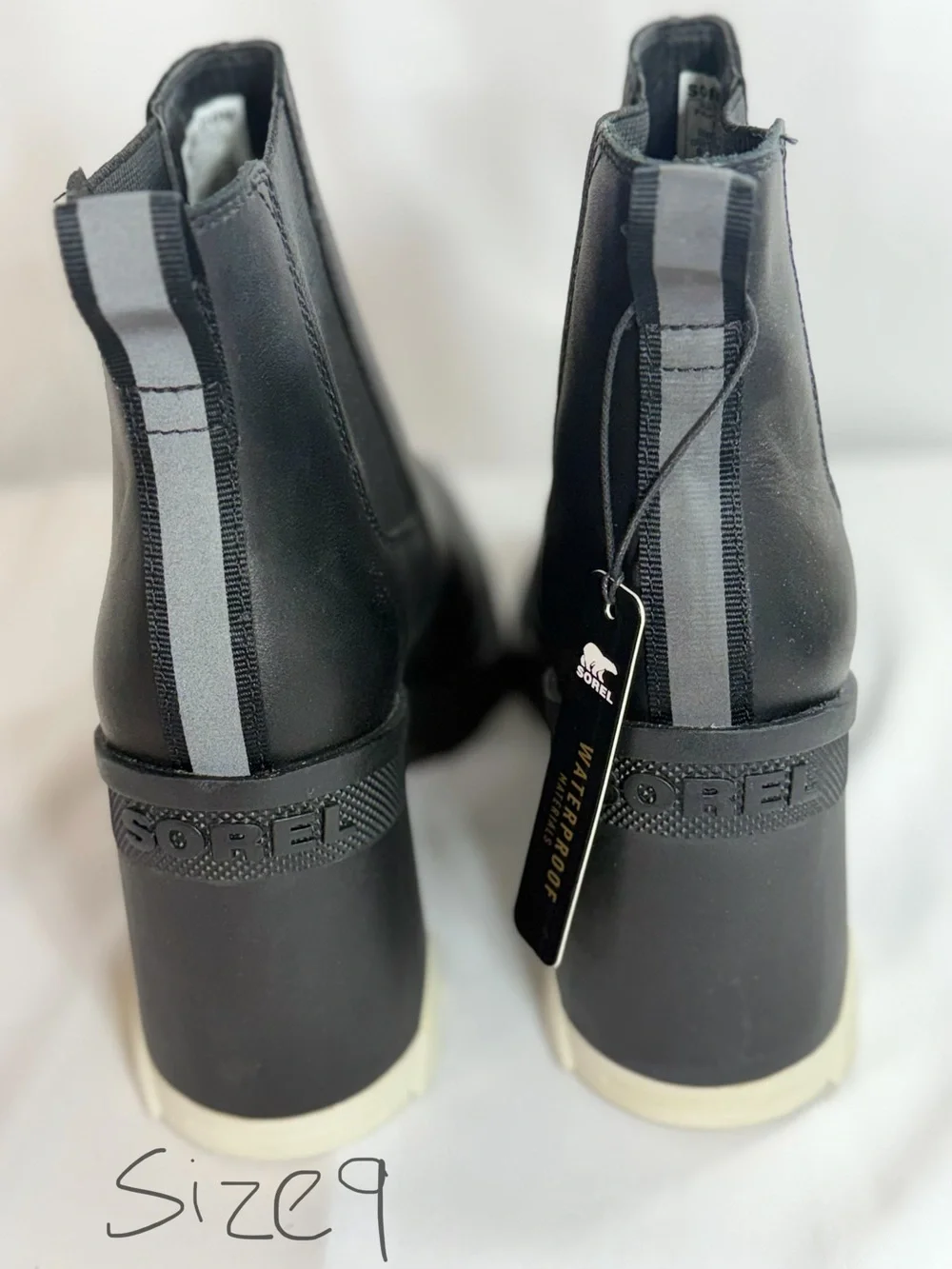 Women’s Black Chunky Chelsea Heel Boot